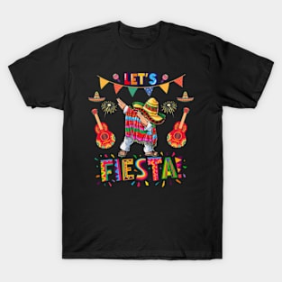 Let's Fiesta Dabbing Cinco De Mayo Boy Men Kid Mexican Party T-Shirt T-Shirt